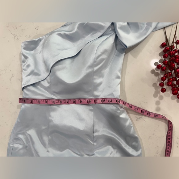 Missacc One-Shoulder Sky Blue Prom Dress - Picture 9 of 10